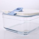 Ver imagem 5 de Conjunto de Potes de Vidro Herméticos Retangulares - 6 Unidades - Tampa com Alavanca