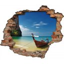 Ver imagem 2 de Adesivo de Parede - Buraco Canoa Beira Mar