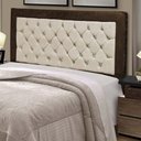 Ver imagem 2 de Cabeceira Casal Queen 160 Cm para Cama Box Berlim Marrom Marfim