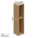 Ver imagem 5 de Módulo 45x180 1 Porta 1 Kit Prateleira 3 Gavetas Frame CabeCasa MadeiraOriginals