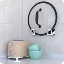 Ver imagem 4 de Kit 4 Porta Esponja Inox para Pia Cozinha Adesivo Premium