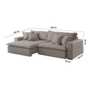Ver imagem 5 de Sofá Zen Linho 02 Módulos 100 Cm B25 Meu Sofá Online
