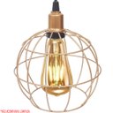Ver imagem 3 de Lustre Pendente Aramado Duplo Globo Cabo Regulável Luminária Agp Ilumini GLOBO LUXDPENAR Cobre Rose 