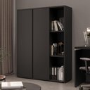 Ver imagem 1 de Armário Multiuso Alto 2 Portas 4 Prateleiras com Nicho Oslo