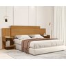 Cabeceira Aurora para Box Casal/queen para Quarto com Mesa de Cabeceira Design Moderno de Mdf - 1