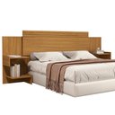 Ver imagem 4 de Cabeceira Aurora para Box Casal/queen para Quarto com Mesa de Cabeceira Design Moderno de Mdf