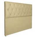 Ver imagem 1 de Cabeceira Capitonê Cama Box Estofada Luxo Linho Rbl:queen Tradicional/bege