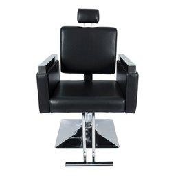 Cadeira Hidráulica Reclinável Barbeiro Salão Pelegrin PEL-2613 Preto - 1