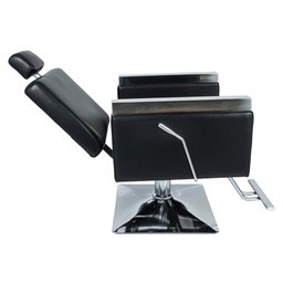 Cadeira Hidráulica Reclinável Barbeiro Salão Pelegrin PEL-2613 Preto - 3