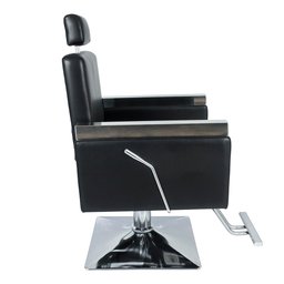 Cadeira Hidráulica Reclinável Barbeiro Salão Pelegrin PEL-2613 Preto - 4