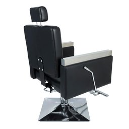 Cadeira Hidráulica Reclinável Barbeiro Salão Pelegrin PEL-2613 Preto - 5