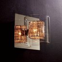 Ver imagem 1 de Arandela Aco/Alum/Vidro 13x14x13 1XG9Cromado/Transparente - Bella