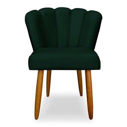 Cadeira de Jantar Pétala Estofada Pés Palito Suede - 2
