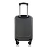 Mala de Viagem Bordo 10kg Abs Rígida Rodas 360º Duplas Cadeado Segredo Gladiador A6mb:grafite - 4