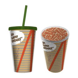 Copo com Canudo Chaves Shirt - 1 Copo com Canudo Chaves Shirt - 1