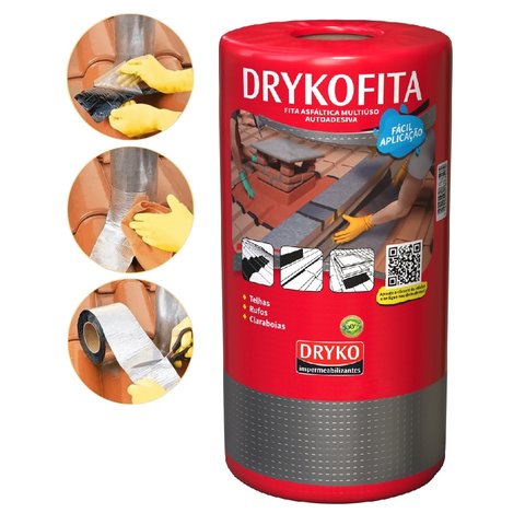 Manta Asfáltica / Térmica Alumínio 60cm X 10m 1,0mm Dryko