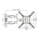 Ver imagem 2 de Suporte Articulado para Tv Led / Oled / Qled 23" até 65" com Peso até 35kg Ft-4461p - Fixatek