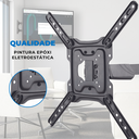 Ver imagem 6 de Suporte Articulado para Tv Led / Oled / Qled 23" até 65" com Peso até 35kg Ft-4461p - Fixatek