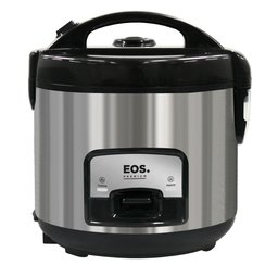 Panela Elétrica De Arroz EOS 5 Xicaras Inox Preta Tampa Vidro Clear Glass EPA05PI 220V - 1
