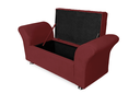 Ver imagem 2 de Calçadeira Baú Veneza Para Cama Queen 160 cm Suede Vermelho Bordo LM DECOR