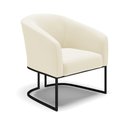 Ver imagem 2 de Poltrona Sala Decorativa Stella Base Industrial Preta Veludo Cotelê D03 - D’Rossi