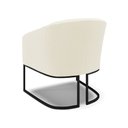 Ver mais imagens de Poltrona Sala Decorativa Stella Base Industrial Preta Veludo Cotelê D03 - D’Rossi
