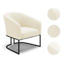 Ver imagem 4 de Poltrona Sala Decorativa Stella Base Industrial Preta Veludo Cotelê D03 - D’Rossi