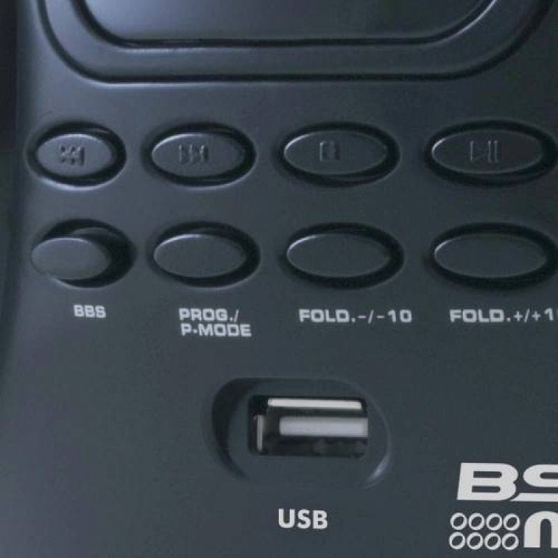 Rádio Portátil Boombox Britania Bs-83 USB, MP3, Aux, Rádio FM, 3.4W Rms - Preto - 4