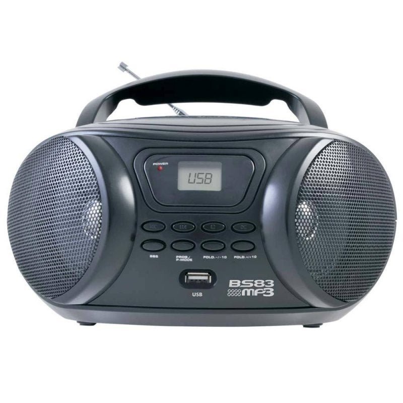 Rádio Portátil Boombox Britania Bs-83 USB, MP3, Aux, Rádio FM, 3.4W Rms - Preto - 5
