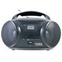 Ver imagem 1 de Rádio Portátil Boombox Britania Bs-83 USB, MP3, Aux, Rádio FM, 3.4W Rms - Preto