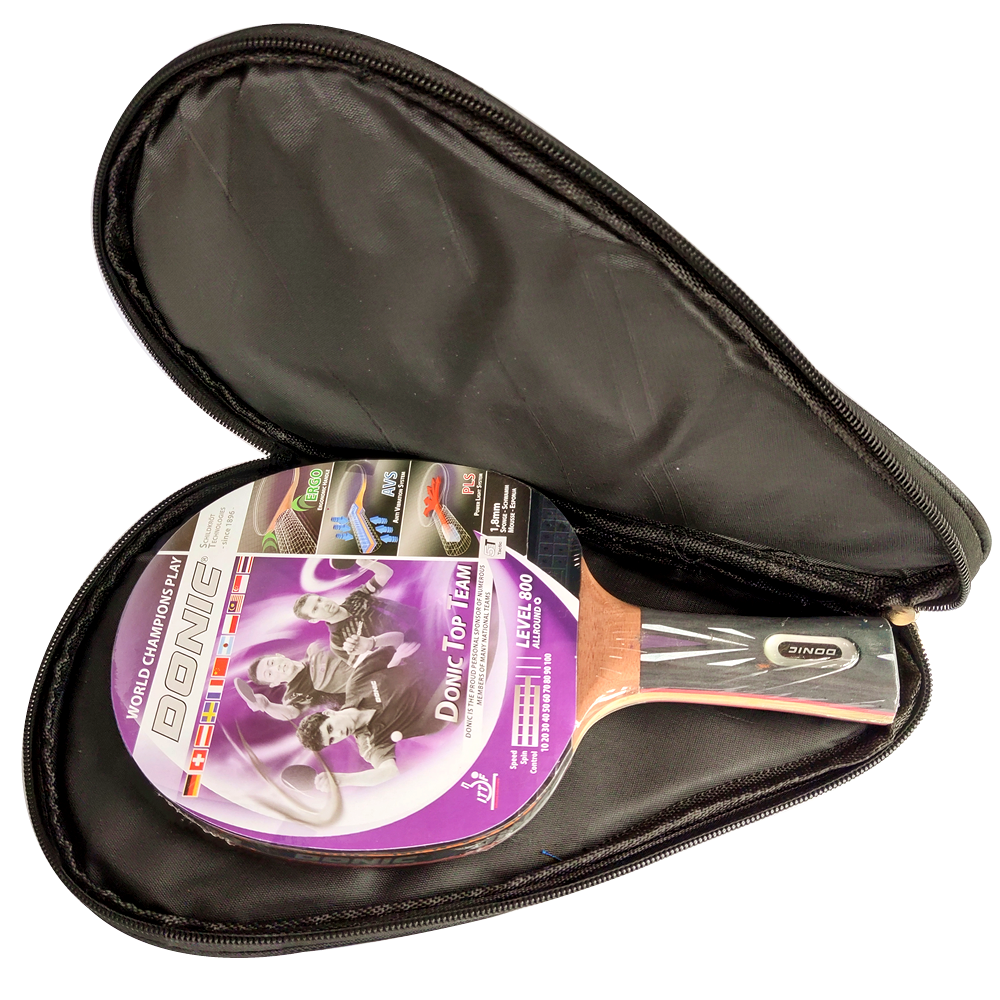 Kit Raquete Donic Top Team 800 + Porta Raquete Case Pro | MadeiraMadeira