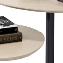 Ver imagem 6 de Conjunto Mesa Lateral em Mdf com Pé de Aço - Conjunto com 2 Mesas Off White