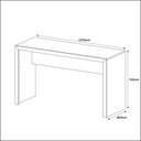 Ver imagem 2 de Kit Escritório Completo 5 Peças C/ Mesa Estante e Balcão Cor:nogal