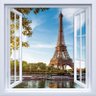 Adesivo de Parede - Janela França Paris - 1