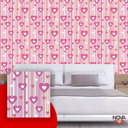 Ver imagem 3 de Papel de Parede Infantil Coração Rosa Adesivo 3mx58cm Antimofo
