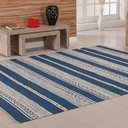 Ver imagem 1 de Tapete Kilim Raipur 0,60 x 1,80 Azul Niazitex