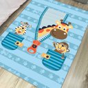 Ver imagem 2 de Tapete Infantil Atividades Transfer 95x130cm Girafa