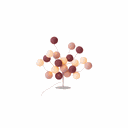 Ver imagem 1 de Luminária de Mesa Árvore de Luz Estilo Bonsai com Bolinhas Bivolt (vinho)