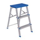 Ver imagem 1 de ESCADA BANQUETA ALUMINIO MOR 3 DEGRAUS DOBRAVEL 120KG