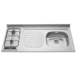 Pia Com FOGÃO Tramontina Em Inox Star 40 Com FOGÃO No Lado Esquerdo 2GX Ex/Dx- 93712/103 - 1 Pia Com FOGÃO Tramontina Em Inox Star 40 Com FOGÃO No Lado Esquerdo 2GX Ex/Dx- 93712/103 - 1