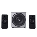 Ver imagem 3 de Caixa de Som Multilaser 2.1 30W Rms Grande Metal Gamer Celular Tablet Pc - Sp262