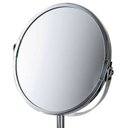 Ver imagem 3 de Espelho de Aumento Giratório Dupla Face Inox Ideal Barbear Maquiagem - MR8 8481