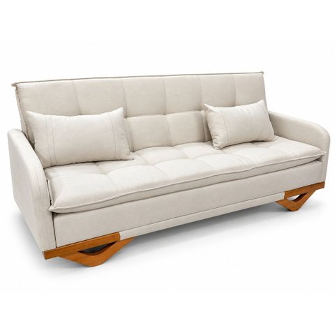 Sofa Cama Luxury Cannes Ref 46 Luxo (2504-B Bege Claro)