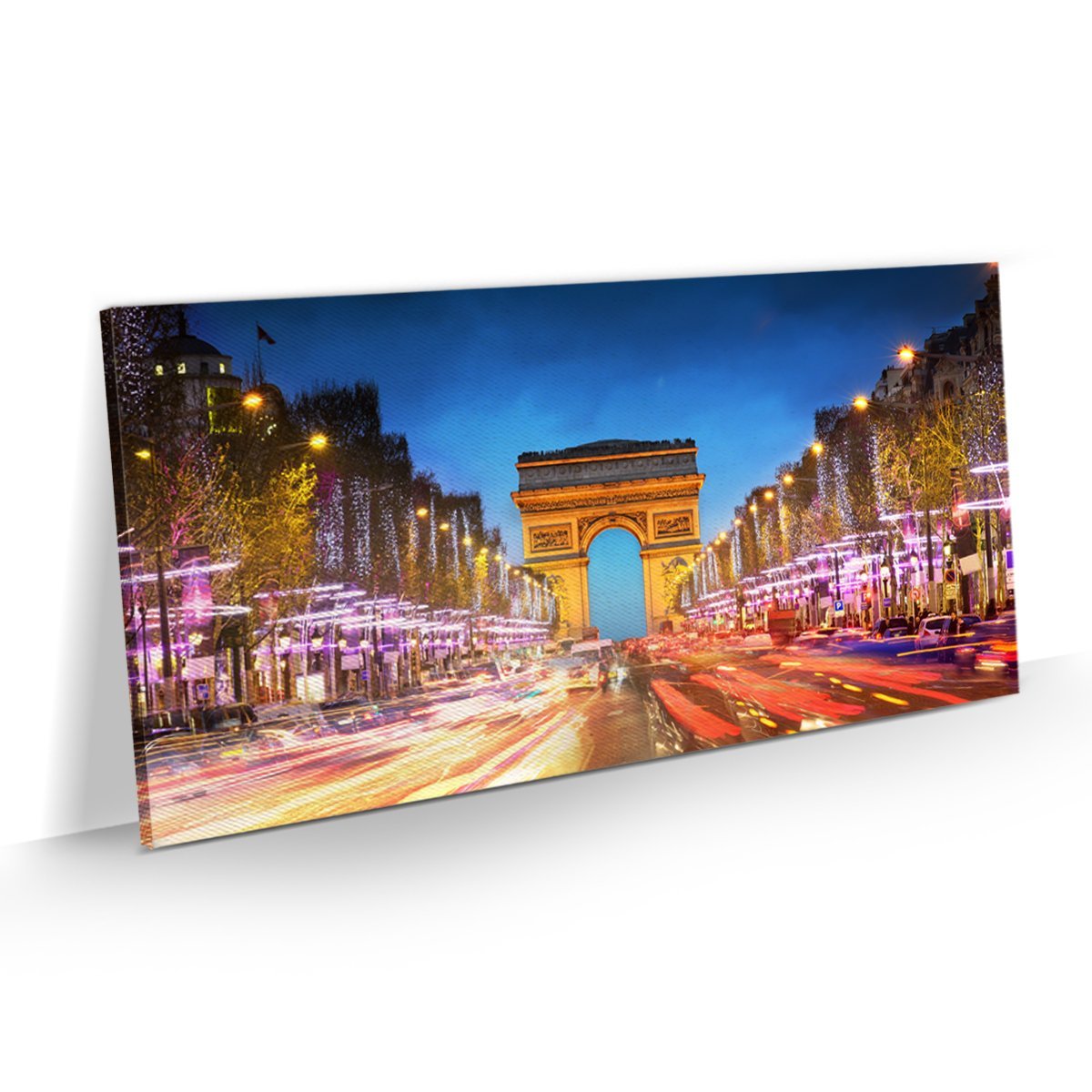 Quadro Cidade Paris Arco Triunfo Decorativo Sala Top 100x50 - 1