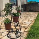 Ver imagem 3 de Floreira Artesanal de Chão P/ Ambiente Interno e Externo Decoração Rústica