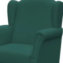 Ver imagem 3 de Poltrona de Amamentação com Balanço e Puff Elisa P02 Suede - Lyam Decor