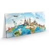Quadro Decorativo Viagem Maravilhas Mundo Sala Quarto 100x50 - 1
