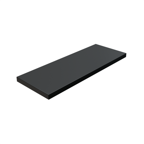 1 Prateleira Preta 40X15 Com Suporte Flutuante Mdf  Organizadora Decoração Cozinha Quarto Banheiro