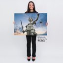Ver imagem 3 de Quadro Advocacia Grande Direito Estátua Deusa Justiça 90x60