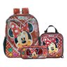 Mochila Escolar Costas Com Lancheira + Estojo Minnie Mouse - 1